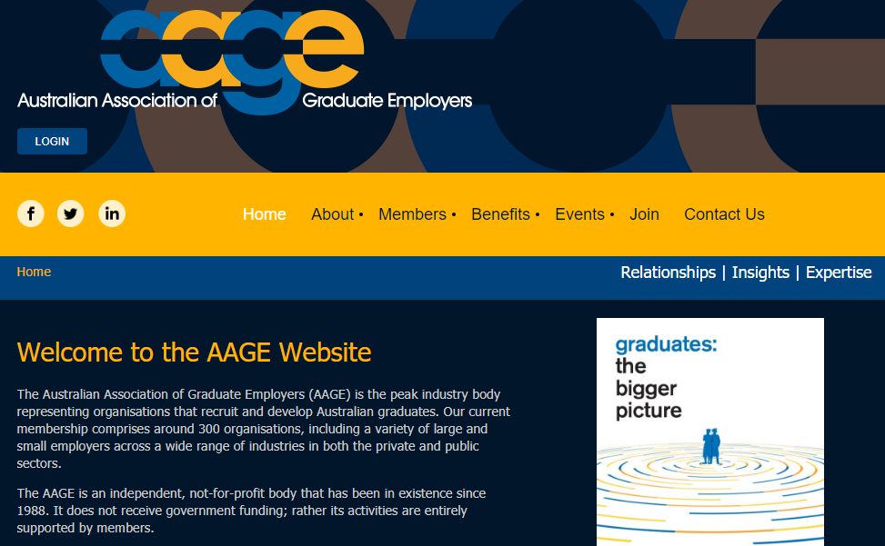 AAGE Membership Website Example