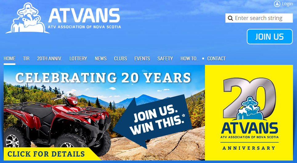 ATVANS Membership Website Examples