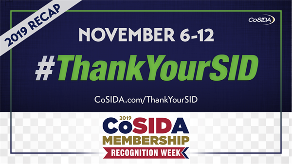 CoSida banner with the #ThankYourSID hashtag. It is branded with CoSida's logo.