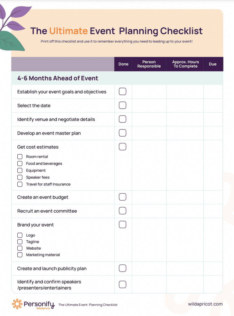 The ultimate event planning checklist