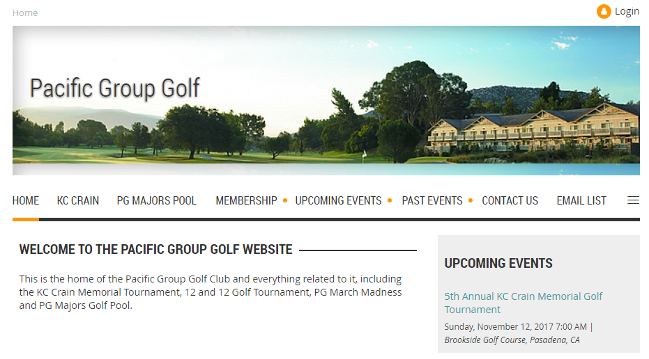PGG Membership Website Example
