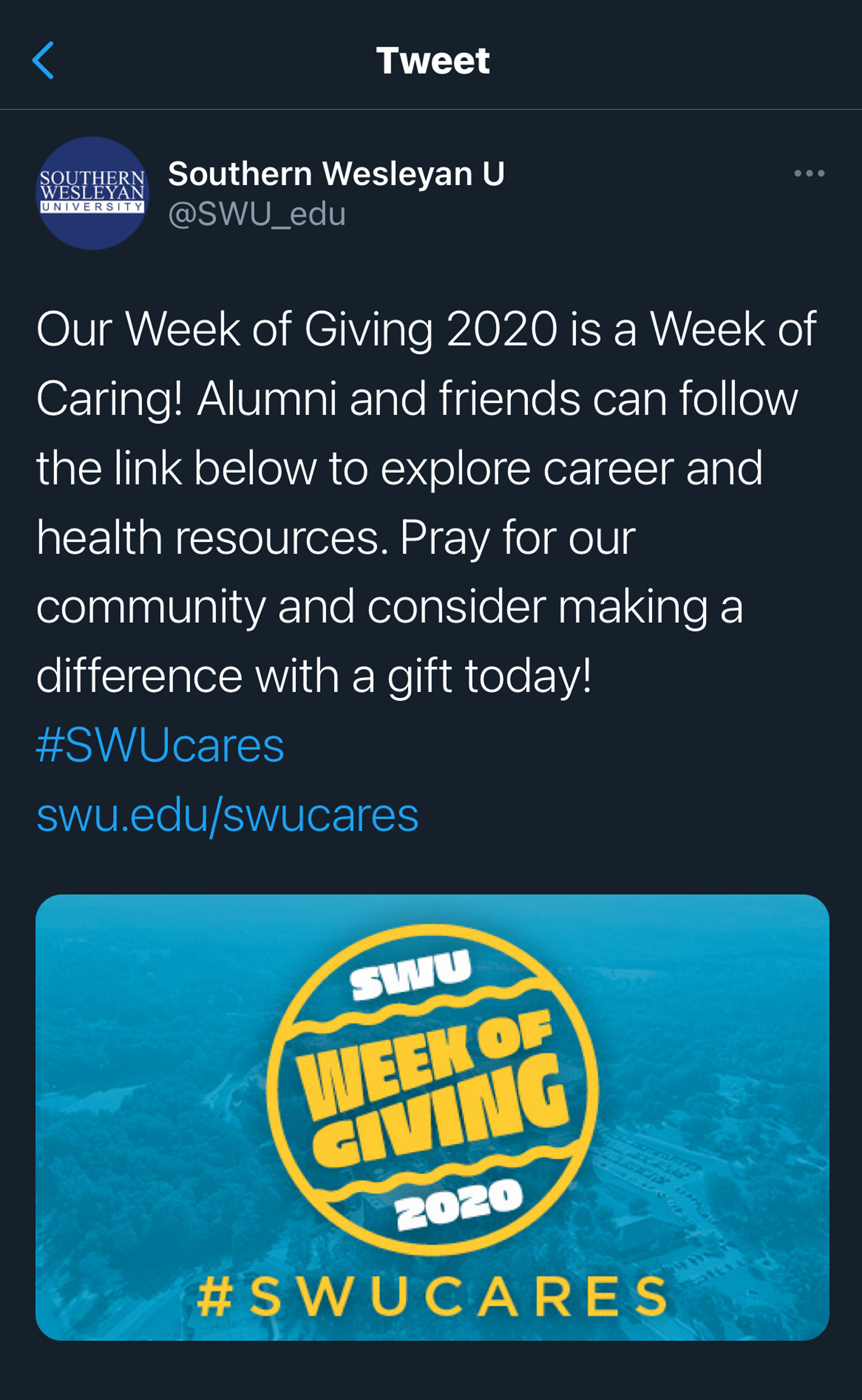 Southern-Wesleyan-University's-week-of-giving