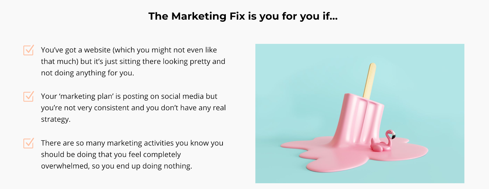 the marketing fix is for you if
